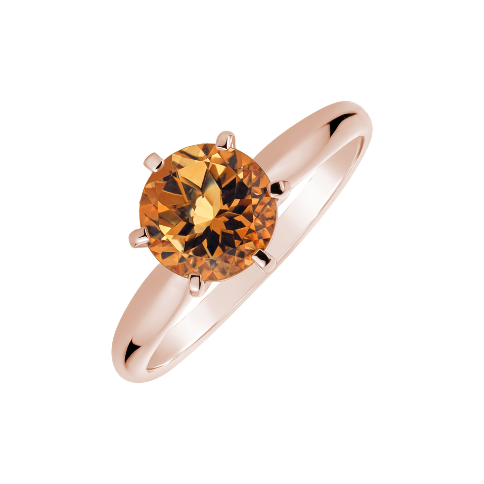 Ring with Citrine Eternal Joy