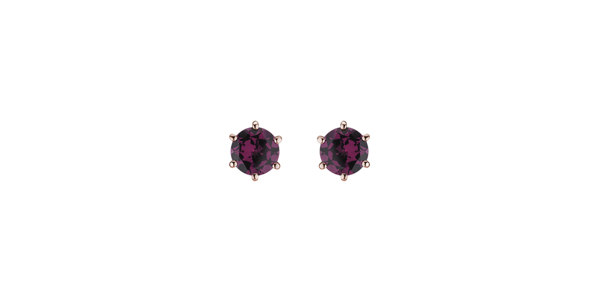 Earrings with Rhodolite Vesper Romance
