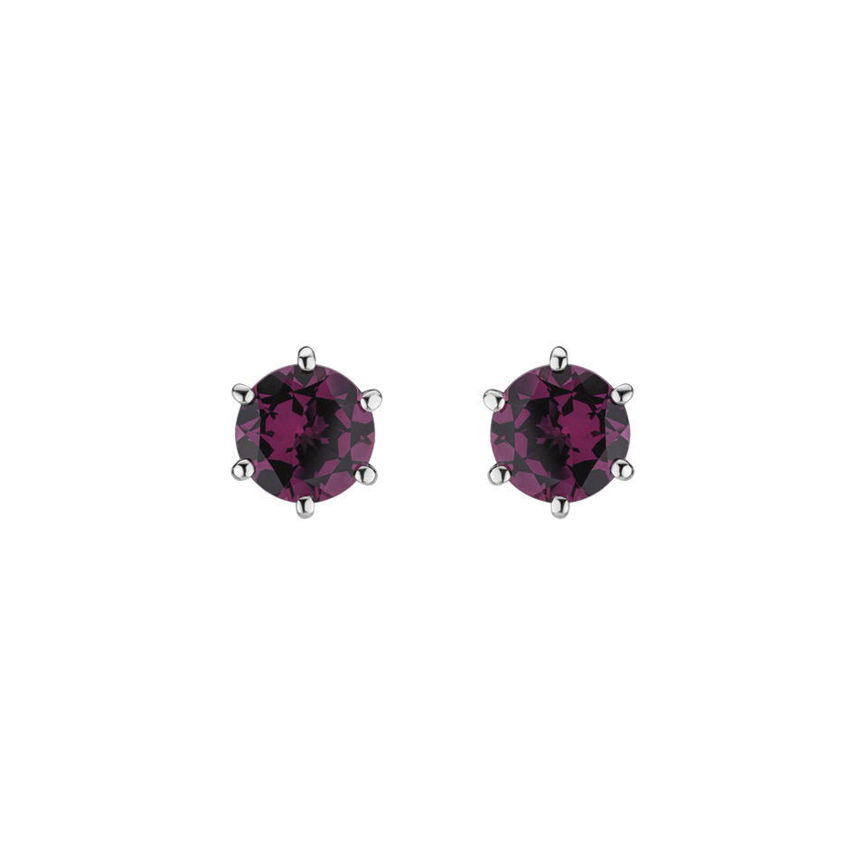 Earrings with Rhodolite Vesper Romance