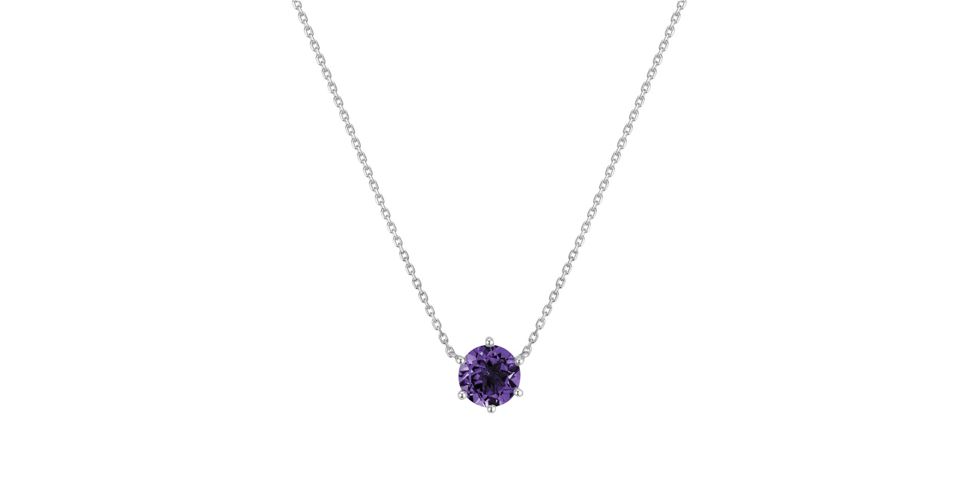 Necklace with Amethyst Essential Drop