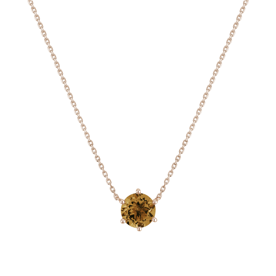 Necklace with Citrine Essential Drop