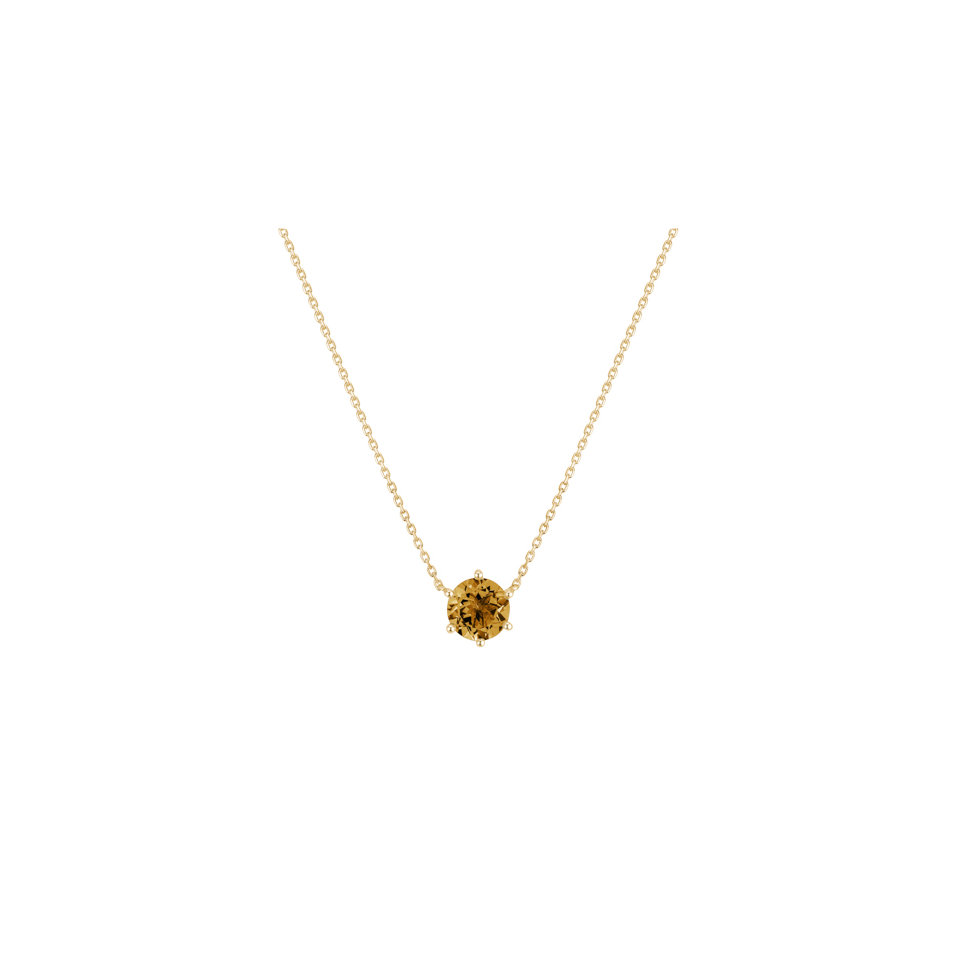Necklace with Citrine Essential Drop