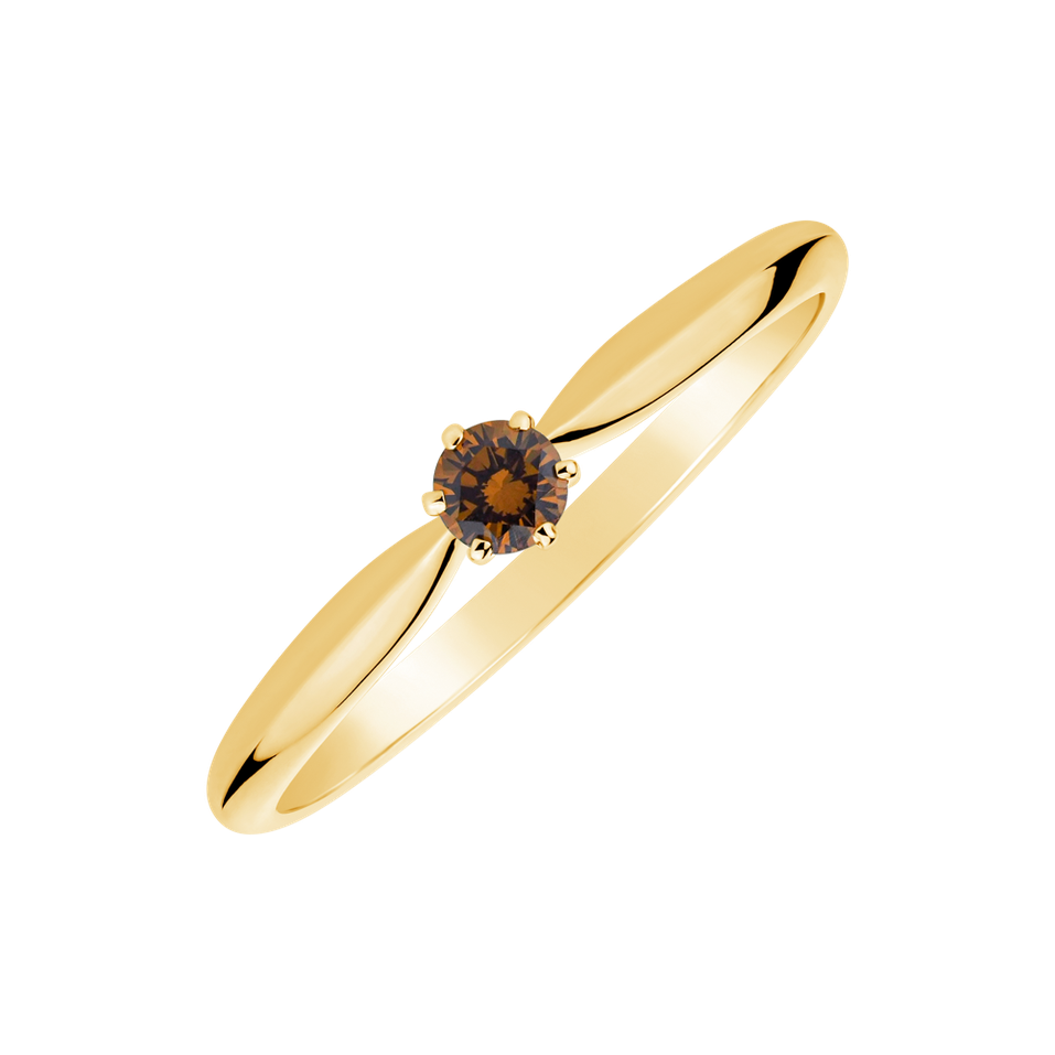Ring with orange diamonds Eternal Joy