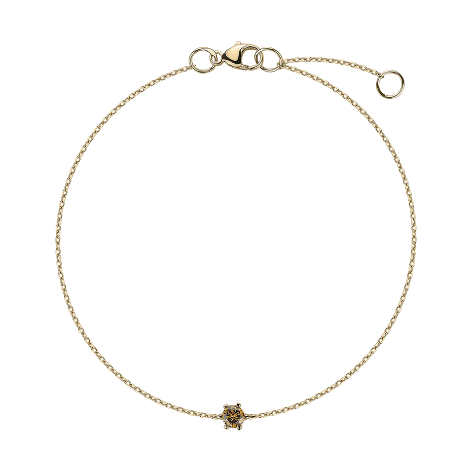 Bracelet with orange diamonds Essential Shine