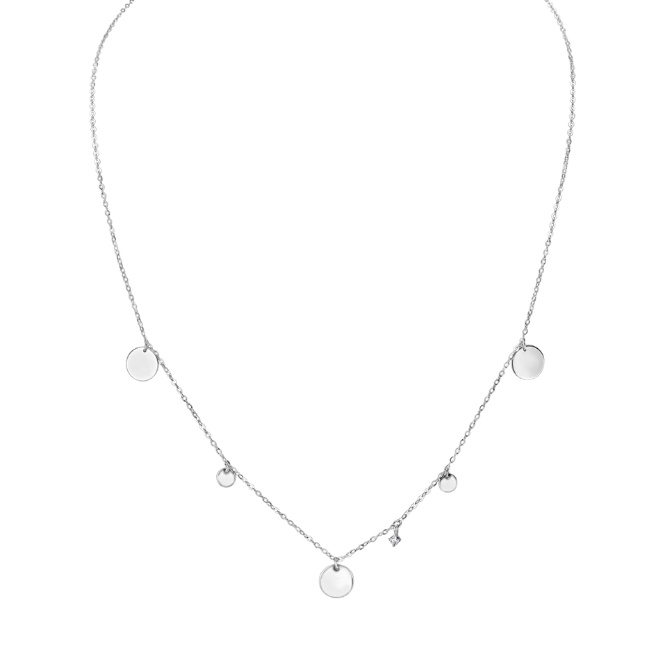 Diamond necklace Circles of Hearth