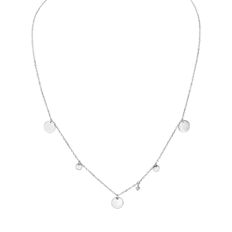 Diamond necklace Circles of Hearth