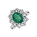 Diamond ring with Emerald Princess Joy2