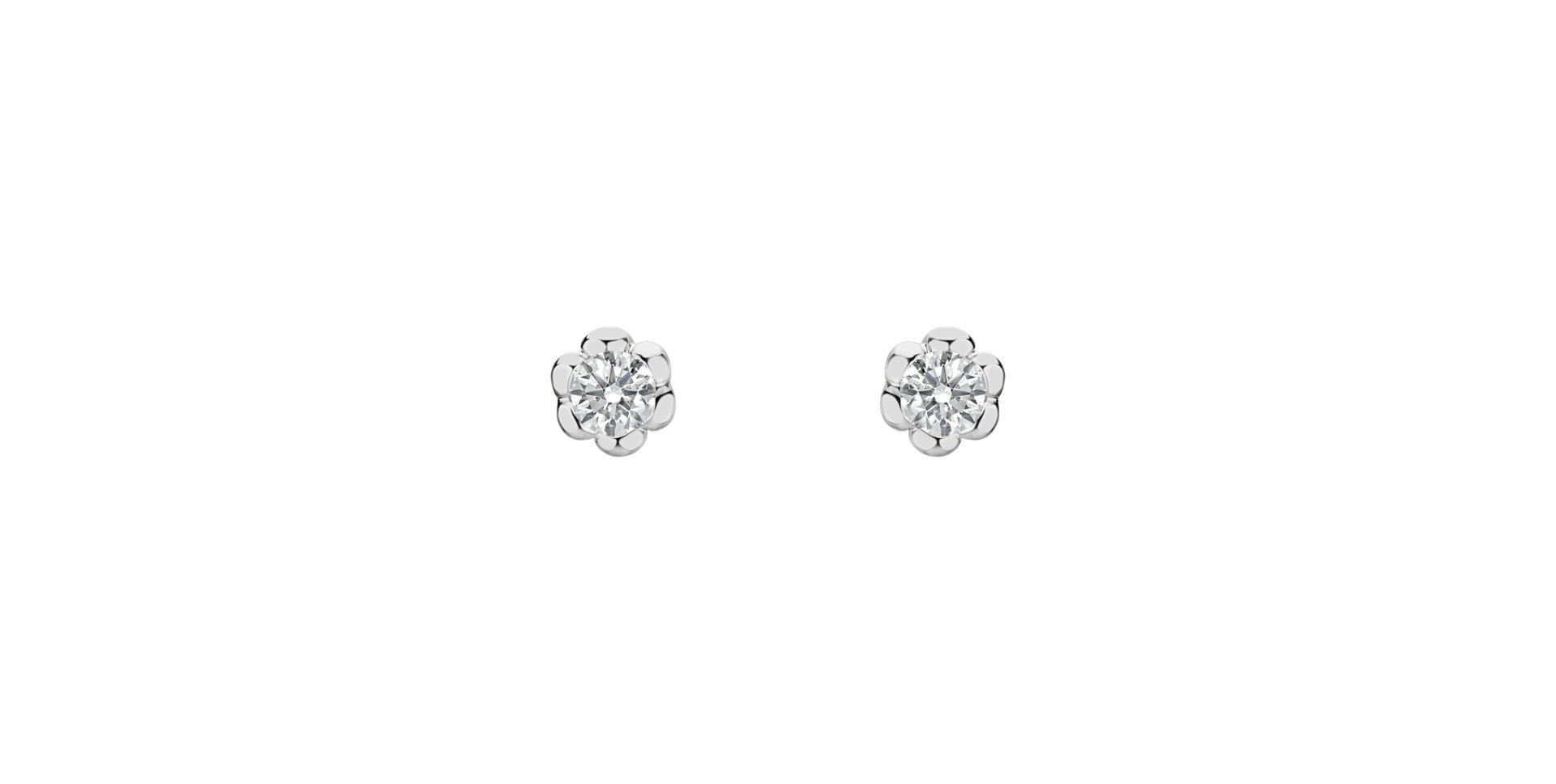 Diamond earrings Blooming Love