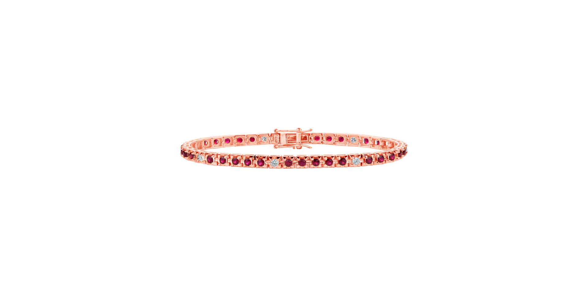 Diamond bracelet with Ruby Ralana