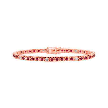 Diamond bracelet with Ruby Ralana