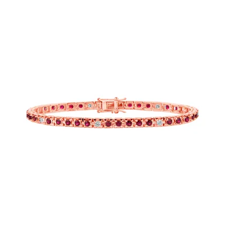Diamond bracelet with Ruby Ralana