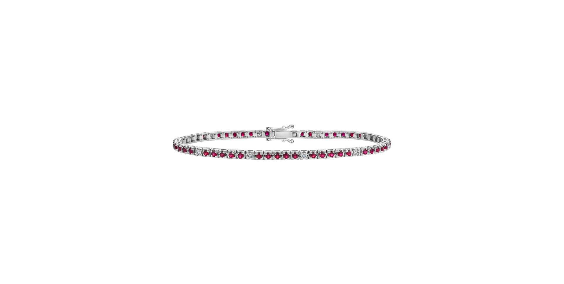 Diamond bracelet with Ruby Ralana