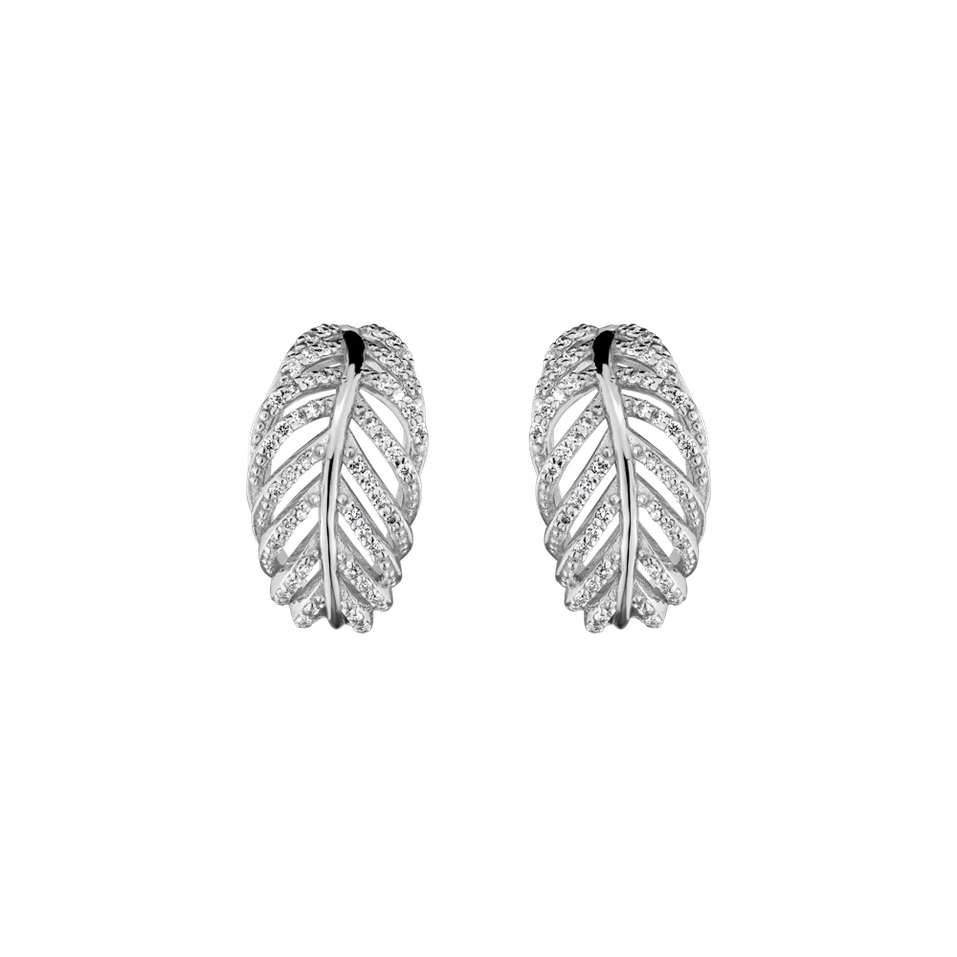 Diamond earrings Feather of Heaven
