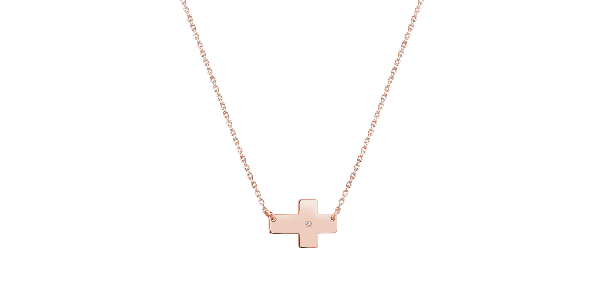 Diamond necklace Cross of Devotion