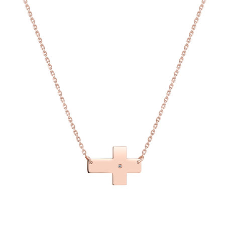 Diamond necklace Cross of Dedication