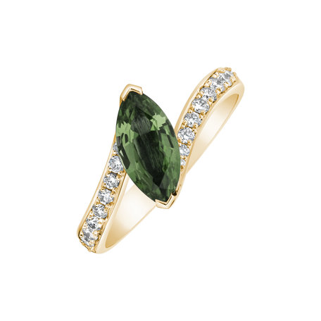 Diamond ring with Sapphire Bright Joy