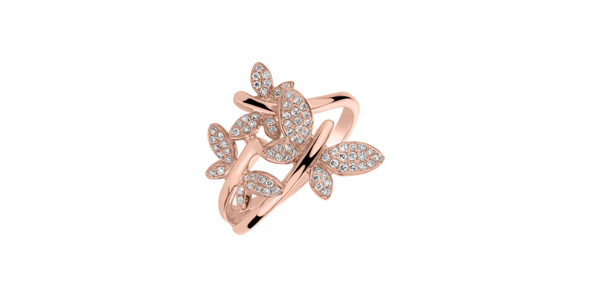 Diamond ring Butterfly Passion