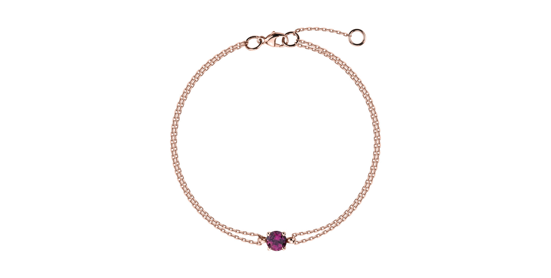 Bracelet with Rhodolite Roneme