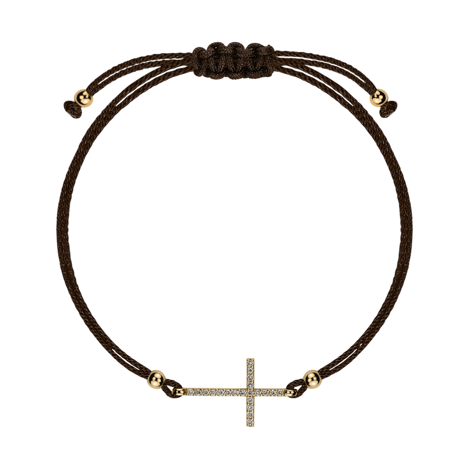 Bracelet with diamonds Forever Cross