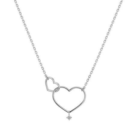 Diamond necklace Double Love