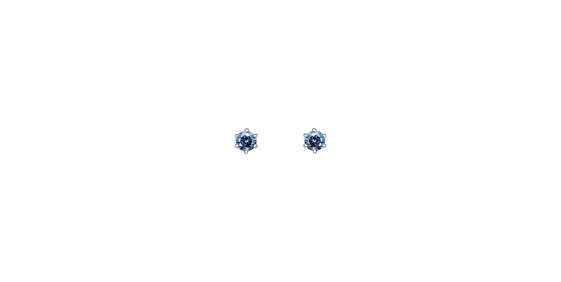 Earrings with blue diamonds Vesper Romance
