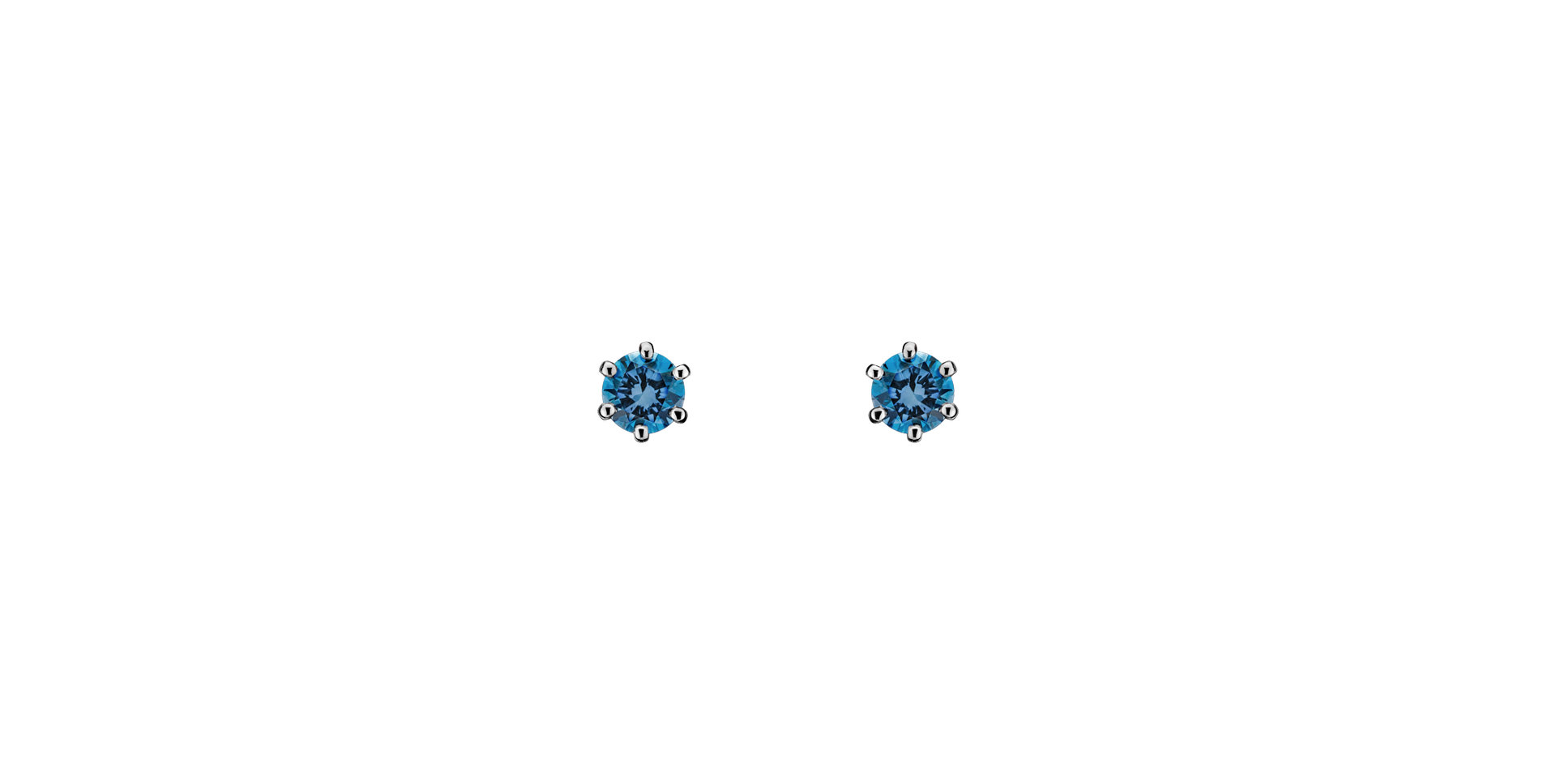 Earrings with blue diamonds Vesper Romance