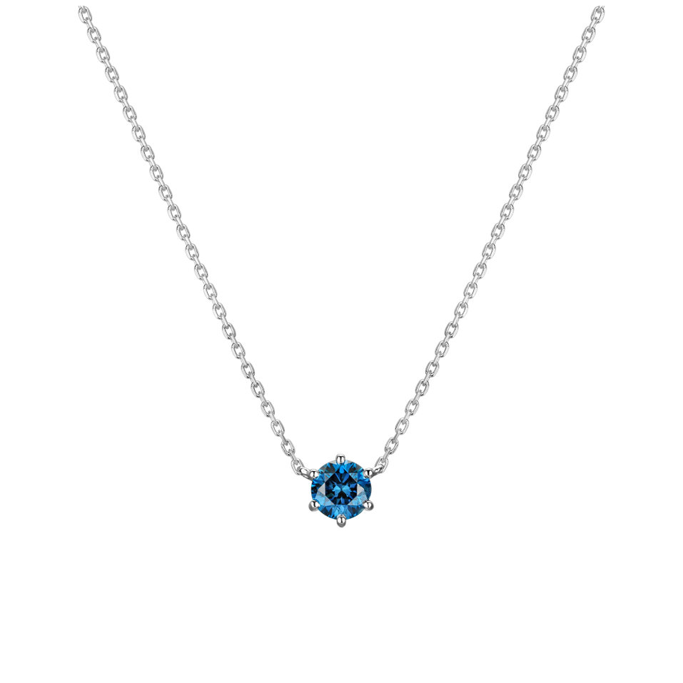 Necklace with blue diamonds Essential Drop