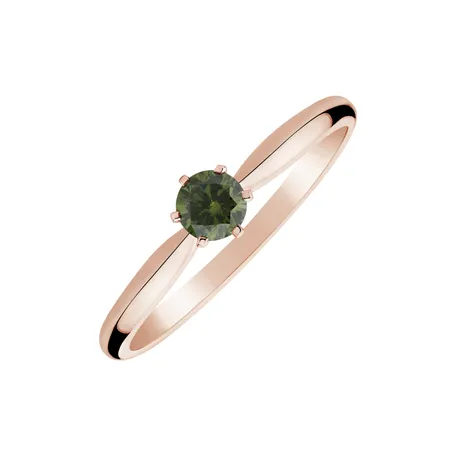Ring with green diamonds Eternal Joy