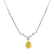 Necklace with yellow and white diamonds My own Sun2