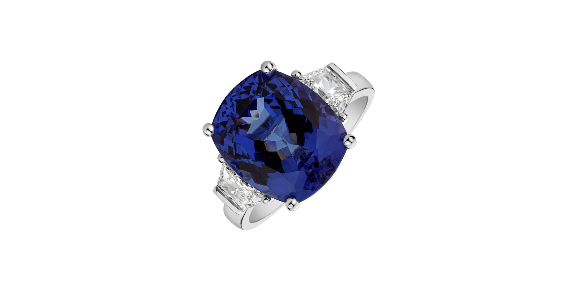 Diamond ring with Tanzanite Lady Tanzanite