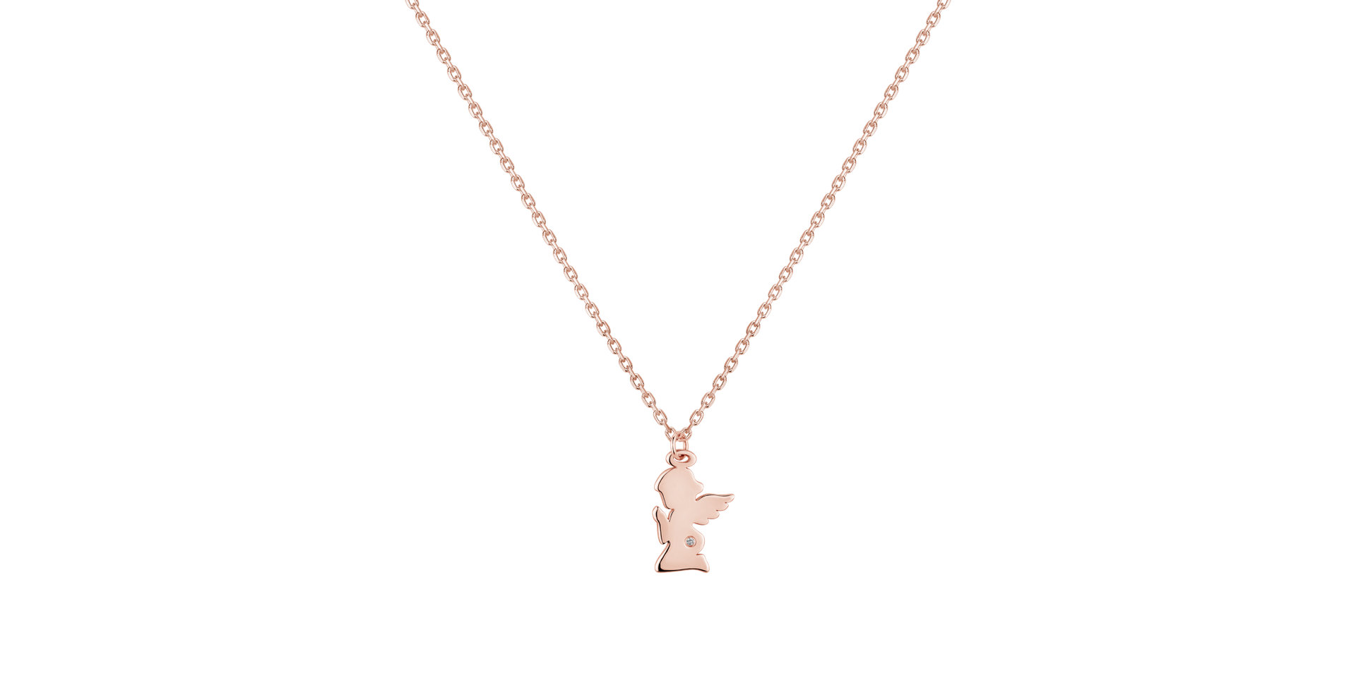 Diamond necklace Lonely Angel