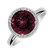 Diamond ring with Rhodolite Violette2
