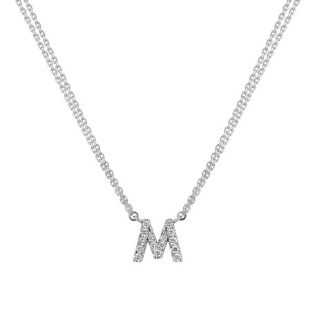 Diamond necklace Shiny Alphabet