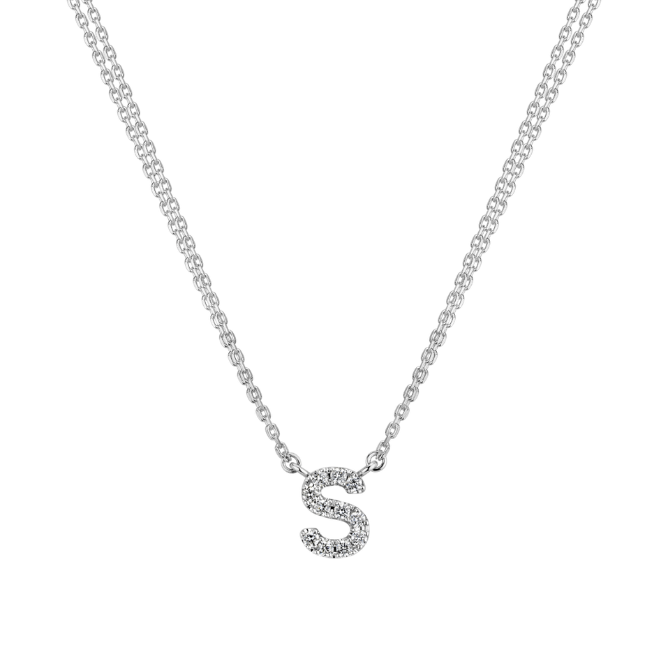 Diamond necklace Shiny Alphabet