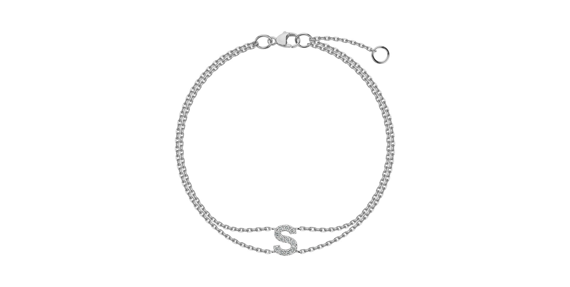 Bracelet with diamonds Alphabet Constellations