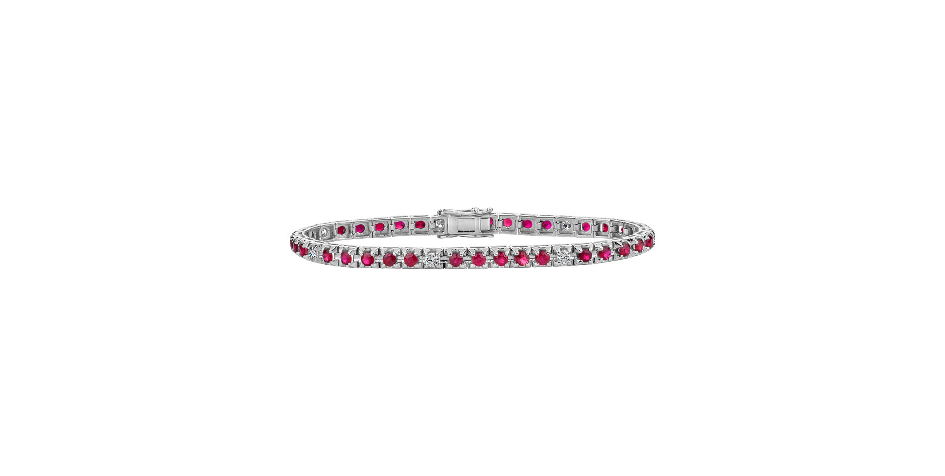 Diamond bracelet with Ruby Ralana