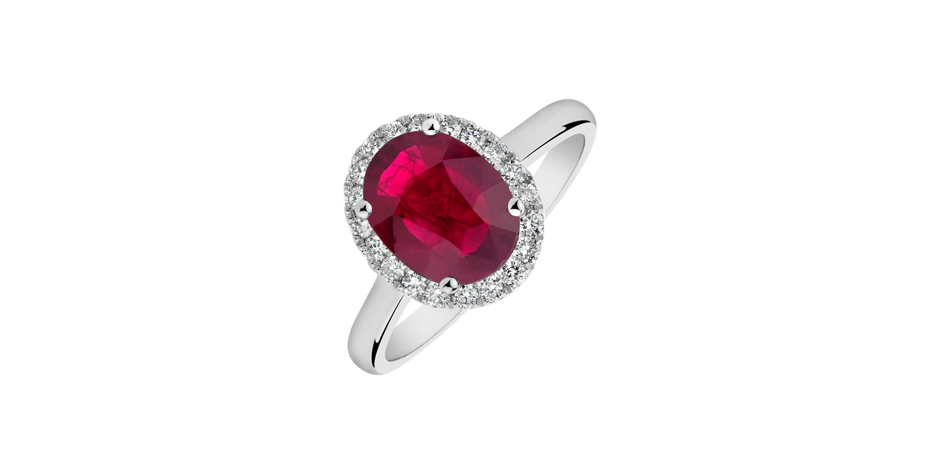 Diamond ring with Ruby Glory Allegory