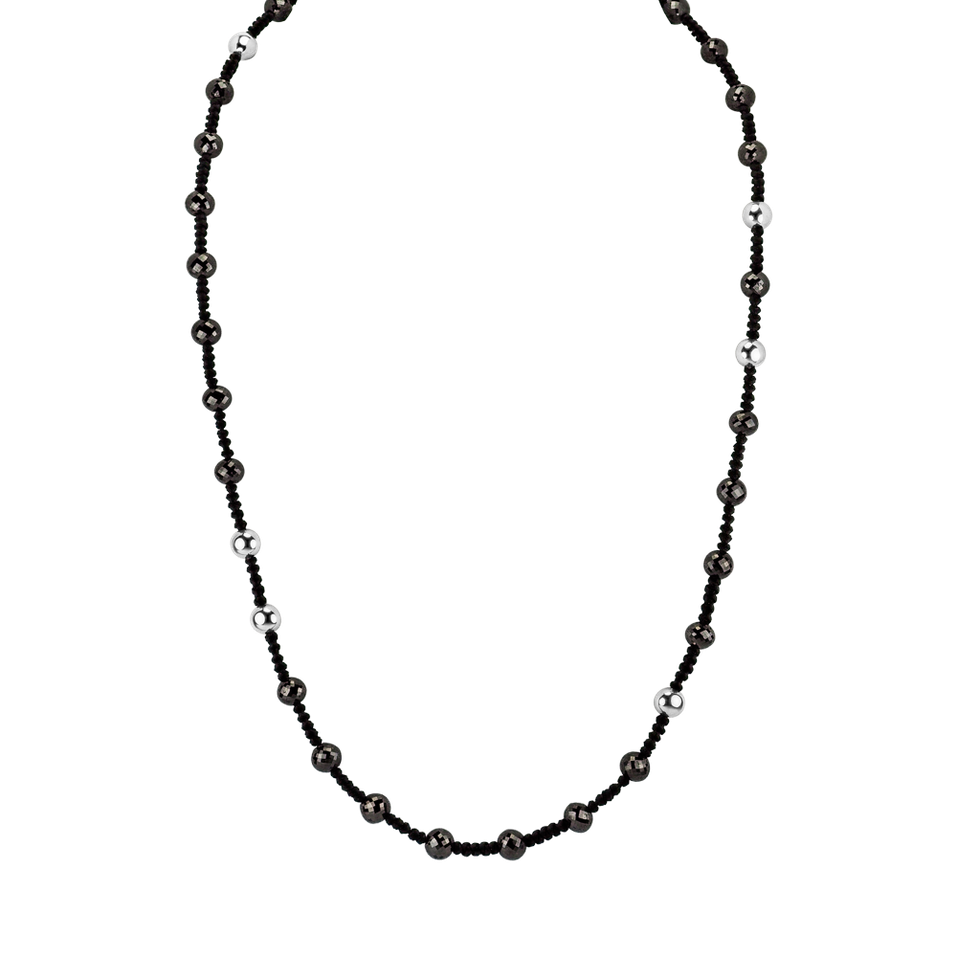 Necklace with black diamonds Dark Elegance