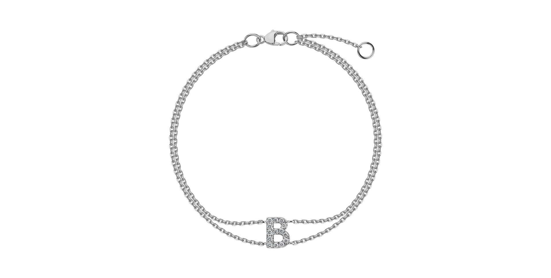 Bracelet with diamonds Alphabet Constellations