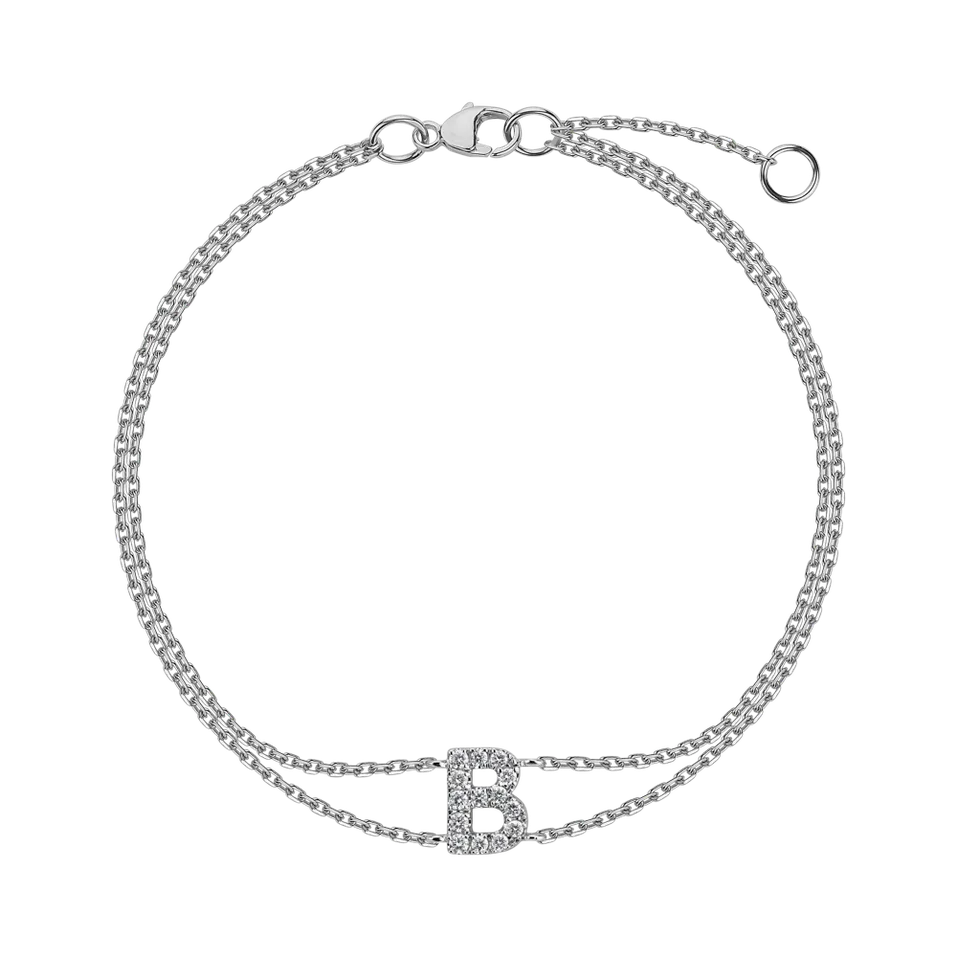 Bracelet with diamonds Alphabet Constellations