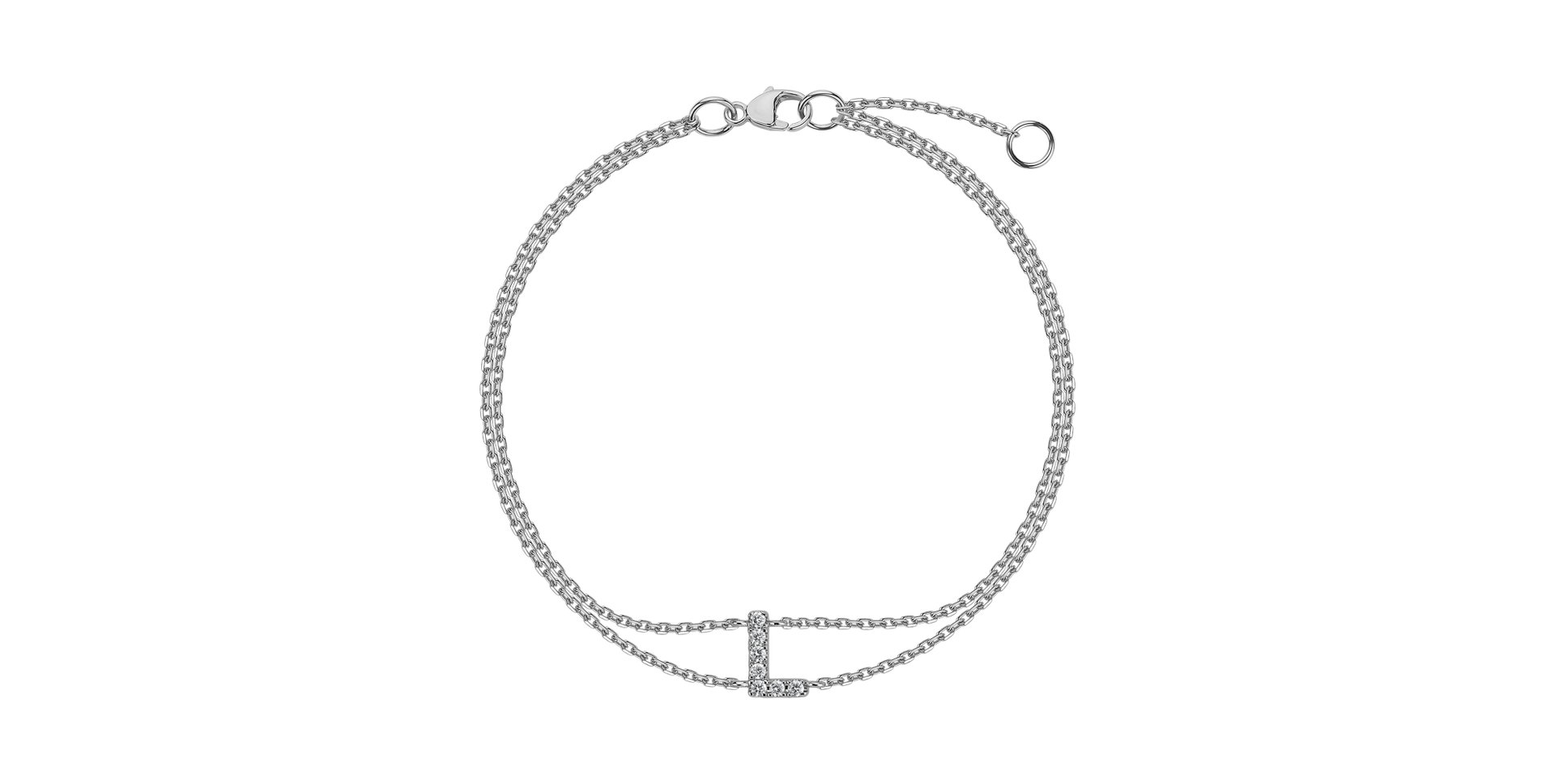 Bracelet with diamonds Alphabet Constellations