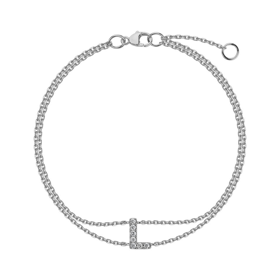Bracelet with diamonds Alphabet Constellations