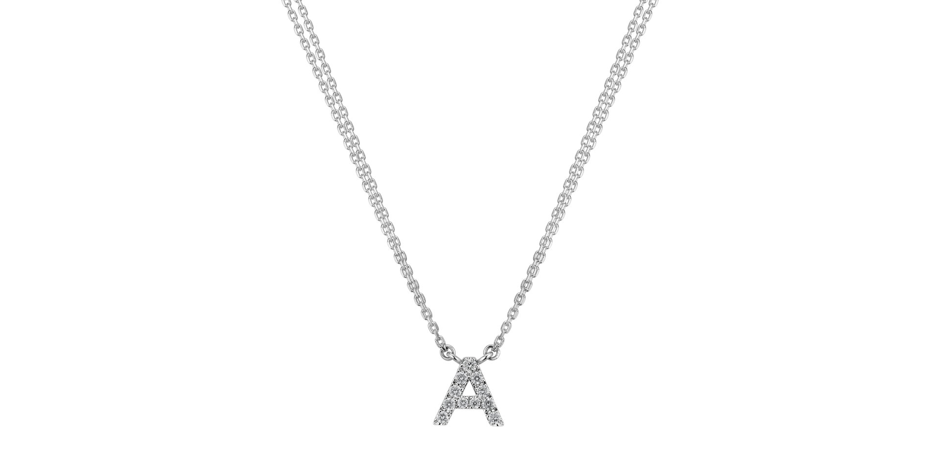Diamond necklace Shiny Alphabet