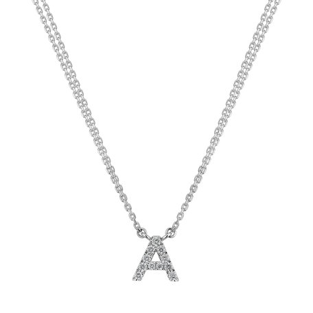 Diamond necklace Shiny Alphabet