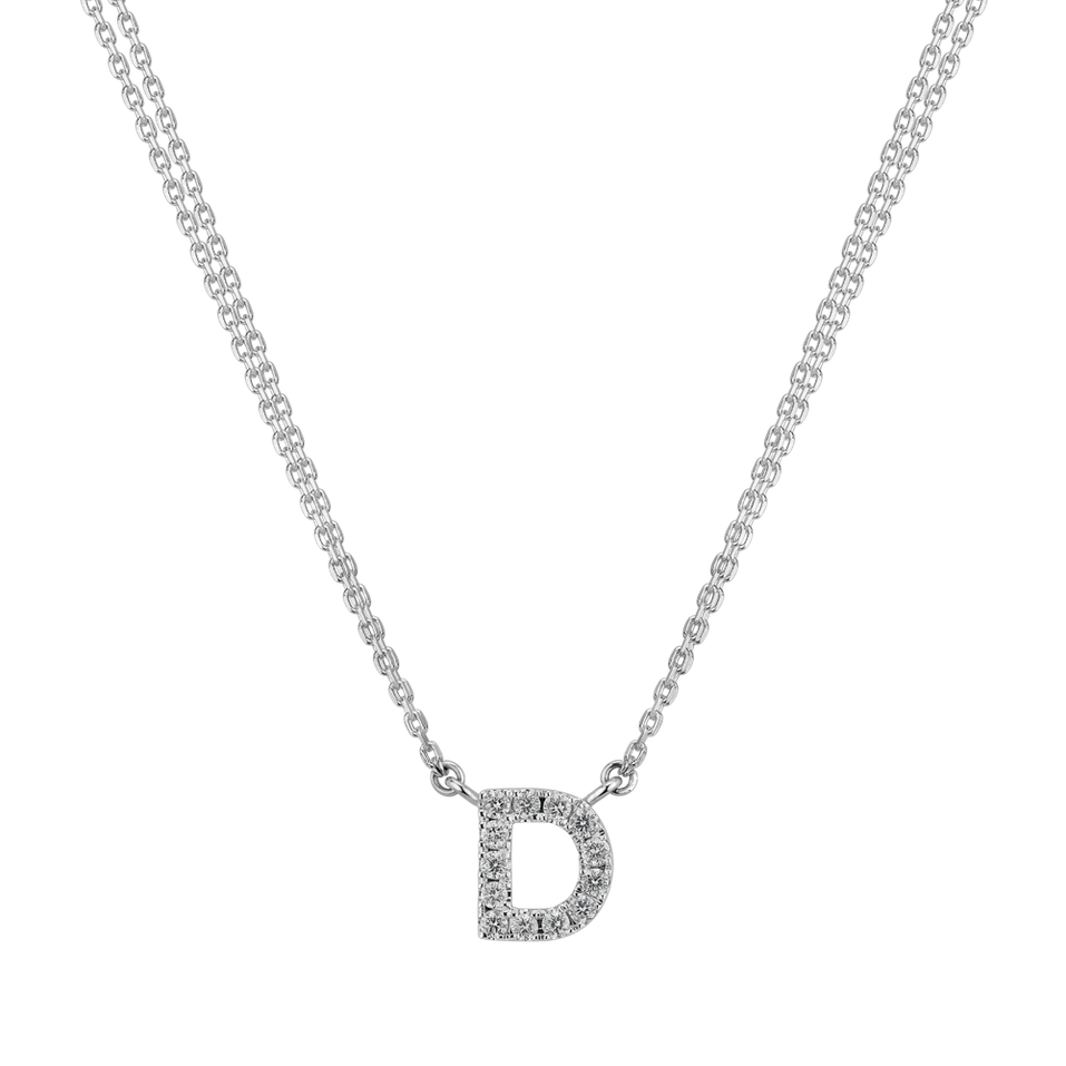 Diamond necklace Shiny Alphabet
