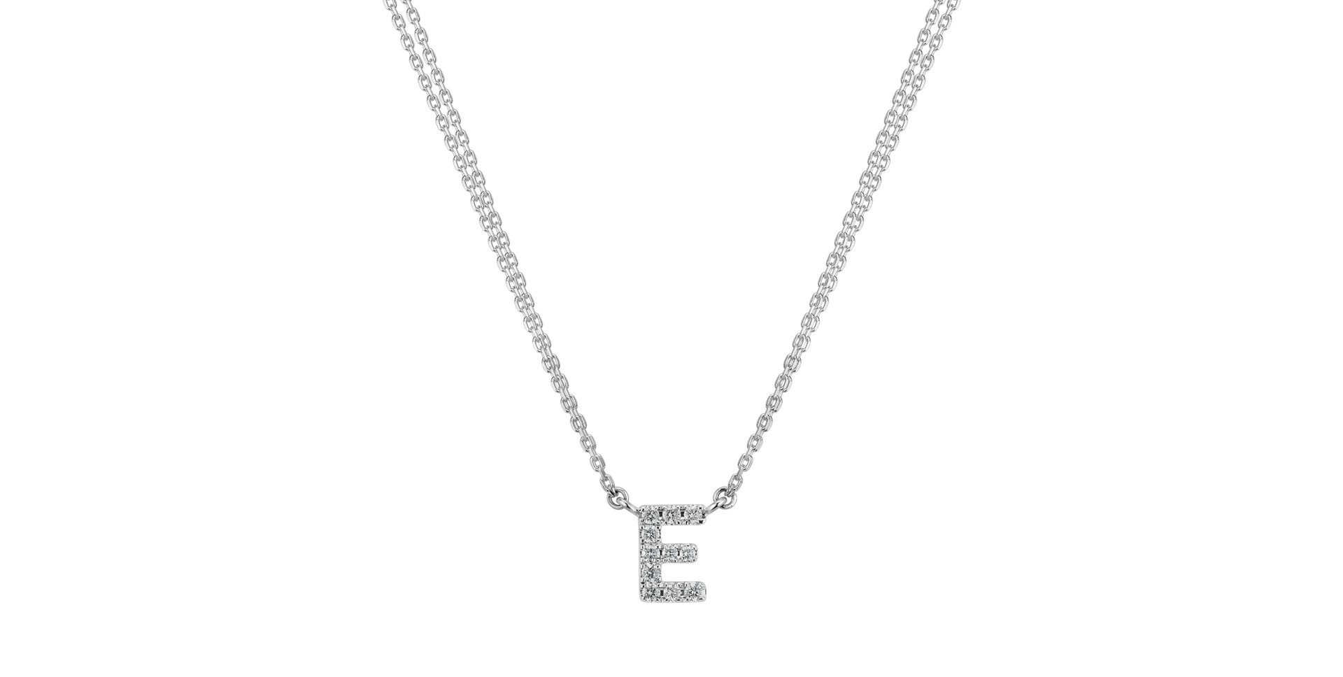 Diamond necklace Shiny Alphabet