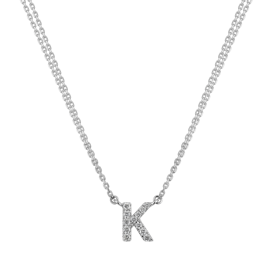 Diamond necklace Shiny Alphabet