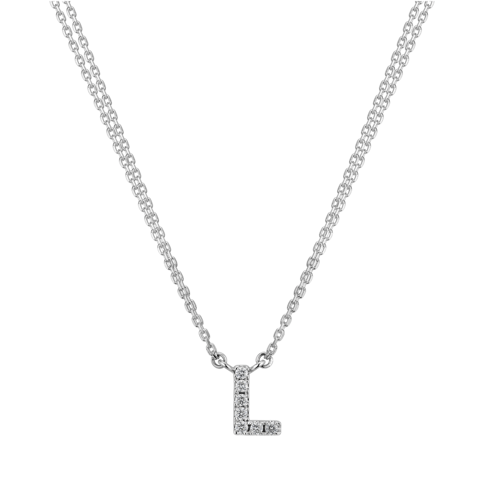 Diamond necklace Shiny Alphabet