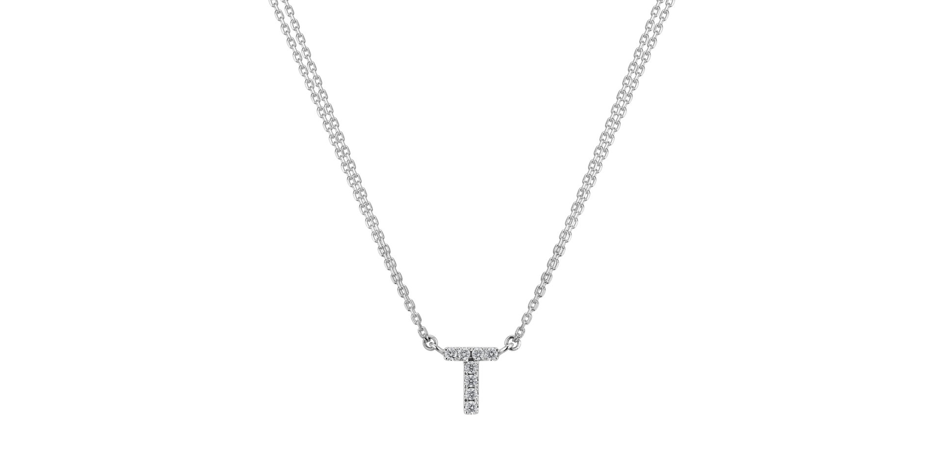 Diamond necklace Shiny Alphabet