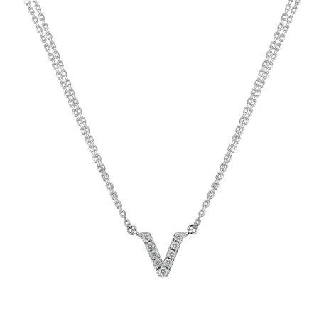 Diamond necklace Shiny Alphabet